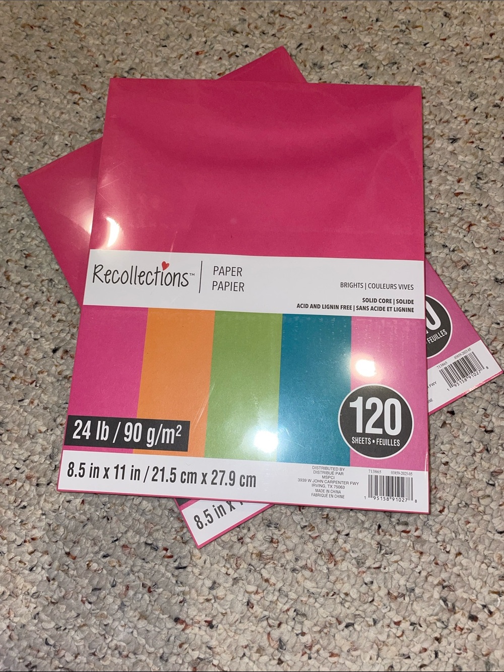 Recollections Brights Paper Pack - Vivid Sheets